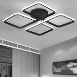Allians Modern Siyah LED Avize, Şık ve Parlak Tavan Aydınlatması - Seçenek 1 - Ahşap