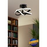 Allians Modern Siyah Metal Salona ve Oturma Alanına Şık LED Plafonyer Avize - Seçenek 1 - Altın