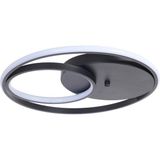 Allians Modern Siyah Yemek Masası Üstü ve Beyaz LED Avize Takımı - Seçenek 1 - Ahşap