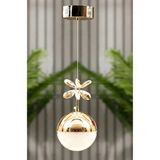 Allians Modern Tek Top Gold Kaplama Ledli Avize, Salon ve Mutfak Için Şık Aydınlatma - Seçenek 1 - Altın