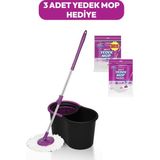 Allians Otomatik Temizlik Seti ve 3’lü Yedek Mop ile Kolay Temizlik - Cappuccino - Seçenek 1