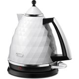 Allians Paslanmaz Çelik Su Isıtıcısı, Hızlı ve Güçlü 1.7l Kettle - Ahşap - Beyaz