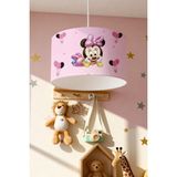 Allians Pembe Balonlar ve Minnie Deseni Çocuk Odası Avizesi - Seçenek 1 - Ahşap - Bej