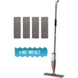 Allians Prandelli Sprey Mop 360 Dönen Su Püskürtmeli Mikrofiber Bez Seti - Altın - Gri - Seçenek 1