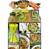 Allians Pratik Manuel Spiral Sebze Doğrayıcı ile Lezzetli Spagetti Ürünleri - Açık Bej