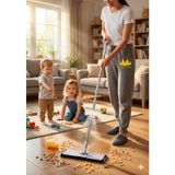 Allians Pratik Sprey Mop, Mikrofiber Başlıklı, Kovasız Temizlik Aracı - Altın - Gri - Seçenek 1