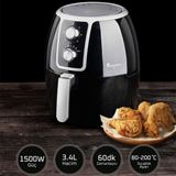 Allians Pratik ve Sağlıklı 3,4 Litre Yağsız Fritöz, 1500 W, Hızlı Pişirme - Ahşap
