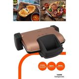Allians Pratik ve Şık 1800W Tost ve Izgara Makinesi, Çıkarılabilir Plakalar - Altın