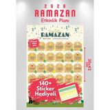 Allians Ramazan Ayı Çocuklar Için 30 Günlük Etkinlik Takvimi ve Sticker Hediyesi - Açık Bej - Seçenek 1