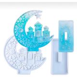 Allians Ramazan Ayı Hediye Dekoru, Ayyıldız Cami Masa Süsü, Epoksi Silikon Ürün - Seçenek 1