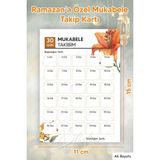 Allians Ramazan Özel 5’li Mukabele Takip Kartı ve Takvimi Seti - Açık Bej - Seçenek 1