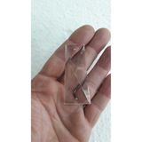Allians Şeffaf Kristal Kelebek Avize Taşı, 5 Adet, 5,7 cm Boy, 2,5 cm En - Seçenek 1 - Altın
