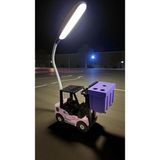 Allians Şık Forklift Tasarımlı Masa Üzeri Kalemtraş, Hareket Ettirmeyen Tekerlekli 25X14 cm - Açık Bej