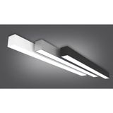 Allians Şık Siyah LED Lineer Aydınlatma 100 Cm, Modern ve Şık Tasarım - Seçenek 1 - Ahşap