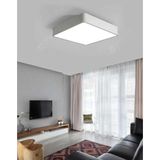 Allians Tavan Sıfır Kare LED Panel Spot Lamba, 6500K Beyaz, Koridor ve Balkon Için - Seçenek 1 - Ahşap - Beyaz