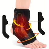 Allians USB Şarjlı Isıtmalı Ayak Bileği Masaj Bandajı, 3 Sıcaklık Moduyla Rahatlık Sağlar - Ahşap