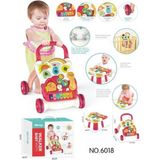 Allians Vardem Piyanolu 4in1 Turkuaz Bebek Yürüteci, Renkli ve Eğlenceli Tasarım - Ahşap - Bej