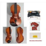 Allians VB290 4/4 Tam Boy Mat Cila Hareli Keman Seti ile Müzik Keyfi - Seçenek 1 - Ahşap
