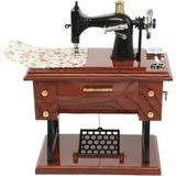 Allians Yaratıcı Dikiş Makinesi Tasarımlı Dekoratif Müzik Kutusu - Seçenek 1