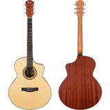 Allians Yüksek Kaliteli 40 Inç Akustik Gitar, Profesyonel ve Eğlenceli Müzik Deneyimi - Açık Bej - Seçenek 1