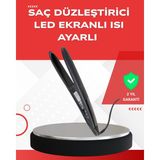 Allians Yüksek Kaliteli Profesyonel Saç Düzleştirici, Isı Ayarlı, Titanyum Seramik Plakalar - Altın - Seçenek 1