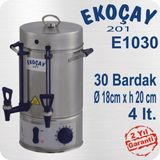Allians Yüksek Kapasiteli Elektrikli Çay Makinesi, 30 Bardaklı Semaver Tasarımı