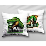 Alligator Timsah Bursaspor Iki Adet Iki Tarafı Baskılı Yıkanabilir Yastık Kırlent Kılıfı - Krem - 43x43