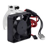 AllinRC 42 mm Çaplı Motorlar için Isı Sensörlü Alüminyum Isı Emici Soğutma Fanı, 4268 4274 Fırçasız Motora uygundur (Gümüş)