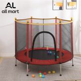 Allmart Fileli Büyük Boy Trambolin 140 cm Çap Kırmızı