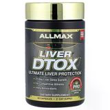 Allmax Liver D-Tox Best Detox Liver N-Acetyl-Cysteine Milk Thistle Turmeric Artichoke 42 Caps