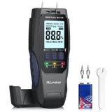 ALLmeter Dijital ahşap nem ölçer, kalem fonksiyonlu ve arka plan aydınlatmalı, nem dedektörü, 4 modlu, ahşap, duvar, ateş duvarı, kereste, tuğla ve zeminler için büyük arka plan aydınlatması