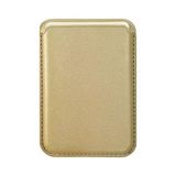 Allmi Apple iPhone 12 / 13 / 14 / 15 / 16 / 17 Pro Max Serisi ile Uyumlu Deri Cüzdan Magsafe - Gold