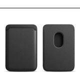 Allmi Apple iPhone 12 / 13 / 14 / 15 / 16 / 17 Pro Max Serisi ile Uyumlu Deri Cüzdan Magsafe - Siyah