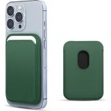 Allmi Apple iPhone 12 / 13 / 14 / 15 / 16 / 17 Pro Max Serisi ile Uyumlu Deri Cüzdan Magsafe - Yeşil