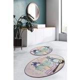 Allmode Lavanta Djt 2'li Set Banyo Halısı