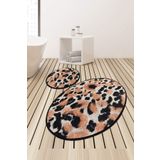 Allmode Leopar Djt 2'li Set Banyo Halısı