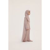 Allnoor Kids Pratik Kız Çocuk Namaz Elbisesi - 4 - 5 Yaş - Pudra