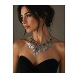 Allona Vintage Osmanlı Madalyonlu Bohem Kolye & Premium Kutu - Renk: Gümüş / Beden: 1