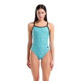 Allover Swimsuit Challenge Back Kadın Mavi Yüzücü Mayo 011886850