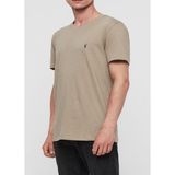 Allsaints Erkek V Yaka Tubular Crew Ss T-Shirt U001354 - XL - Açık Kahverengi