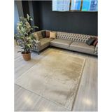 Allstar Carpet Modern Tavşan Tüyü Yumuşacık Tüy Dökmez Peluş Halı Taş - 80 x 100 cm