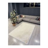 AllstarCarpet Tavşan Tüyü Premium Kalite Tüy Dökmez Halı Krem
