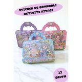 ALLStore BOYAMALI VE STİCKER SETLİ AKTİVİTE KİTABI TIRNAK YAPIŞTIRMA KIZ GİYDİRME STİCKIR