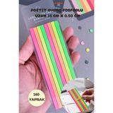 ALLStore Yeni Nesil Şeffaf Şerit Yapışkanlı Postit Neon 160 Yaprak