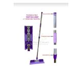 alltheclean MissClean ( 1 Adet Yedek Bez Hediyeli ) Yer Mopu Fayans Duvar Yüzey Temizlik Mikrofiber Mandallı Mop