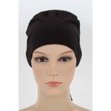 ALLURİNG THE BETTER ONE Düz Siyah Dikişsiz Sünger Topuzlu Penye Iç Bone