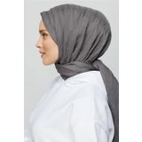 ALLURİNG THE BETTER ONE Gri Piliseli Bambu Şal