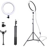 Ally 10 İnch Halka Led Tripod(1.30M)Youtuber Video Selfie Stüdyo Makyaj Işığı-(5775)