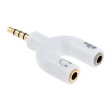 Ally 3.5 mm Kulaklık Mikrofon Çoklayıcı 3.5 mm Splitter Dönüştürücü AL-32497 - Beyaz
