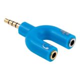 Ally 3.5 mm Kulaklık Mikrofon Çoklayıcı 3.5 mm Splitter Dönüştürücü AL-32497 - Mavi